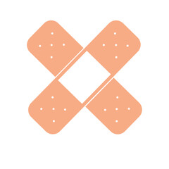 Medicine classic patch, Pharmacy plaster, vector illustration