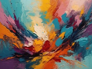 modern impressionism technique wall poster print template abstract painting art hand drawn by dry brush of paint background texture oil painting style artistic pattern for web or graphic design