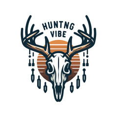 Hunting t shirt and logo design