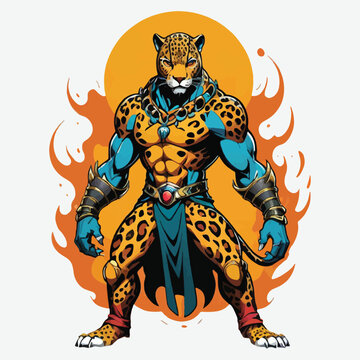 figure jaguar vector isolated