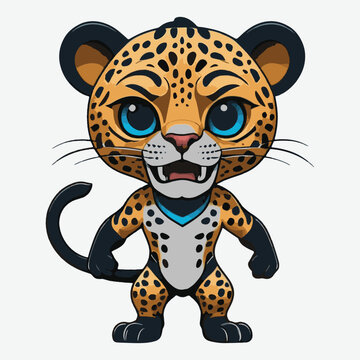 figure jaguar vector isolated