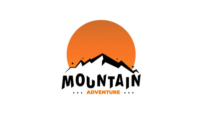 mountain logo design template