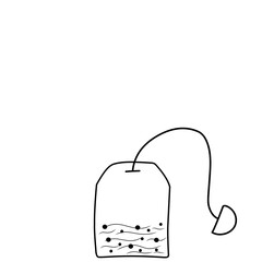 Hand Drawn Doodle Tea Bag