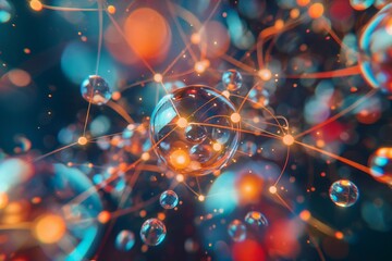 Atoms and molecules, microscopic and macroscopic world.