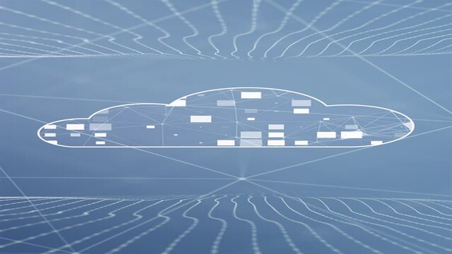 Digital Cloud artificial intelligence, big data cloud computing computer graphics