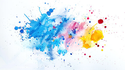 Fototapeta premium Blue Watercolor Background
