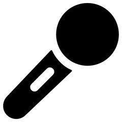microphone icon, simple vector design