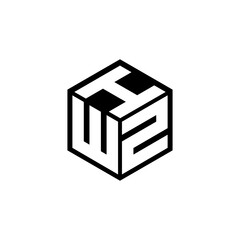 WZI letter logo design with white background in illustrator, cube logo, vector logo, modern alphabet font overlap style. calligraphy designs for logo, Poster, Invitation, etc. - obrazy, fototapety, plakaty