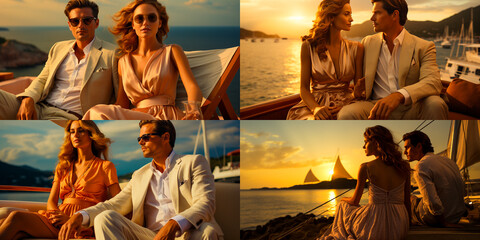 Relax on a yacht with your loved one. Enjoy beautiful ocean views while sitting barefoot. Create...