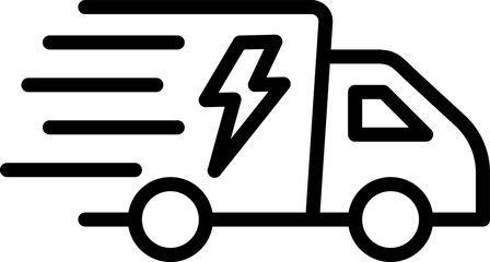 Delivery Truck icon illustration	