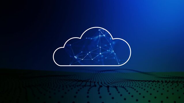 Digital Cloud artificial intelligence, big data cloud computing computer graphics