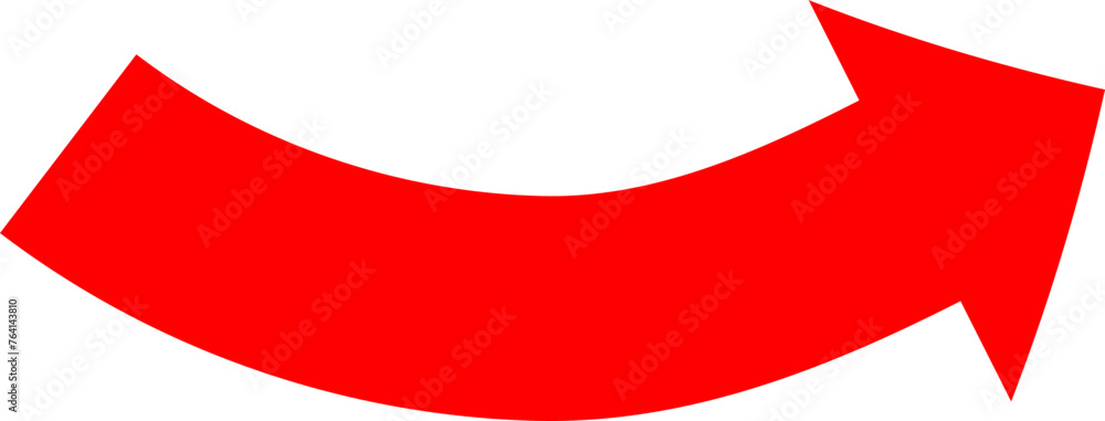Aufkleber red arrow icon indicating different direction. a set icons isolated on a white background for websit