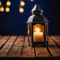 A lantern with a Ramadan theme for social media post design