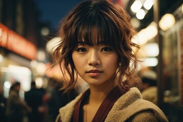 Obraz premium Chinese woman young in the bat