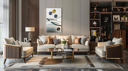 Contemporary Living Room Scene with Stylish JG Furniture