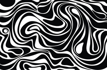 Black and white abstract vector illustrated background retro style texture decoration