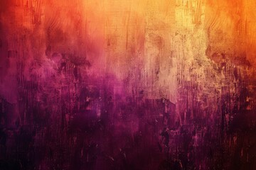 Warm Autumn Vibes Dark Orange Brown Purple Gradient, Elegant Abstract Texture, Digital Art - obrazy, fototapety, plakaty