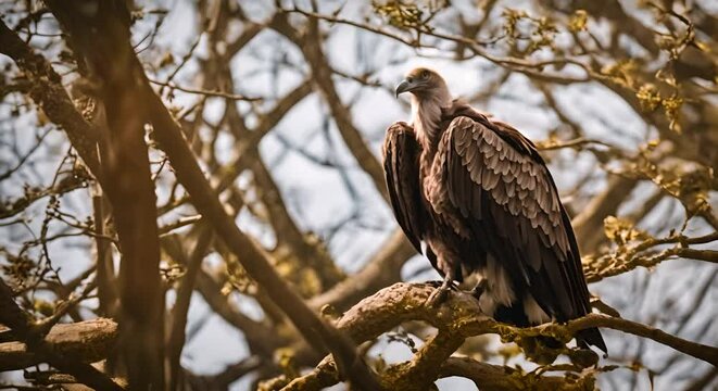 Vulture in a tree.