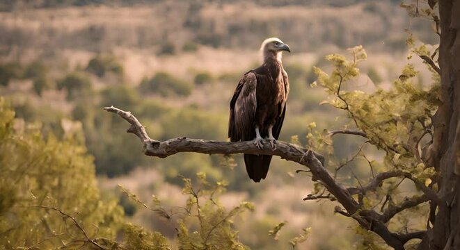 Vulture in a tree.