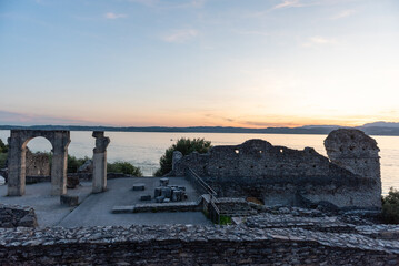 SIrmione, Lombardia, lago di Garda, Italy,  Grotte di catullo