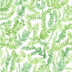 Seamless pattern with fern leaves, digital paper pattern, sRGB 
