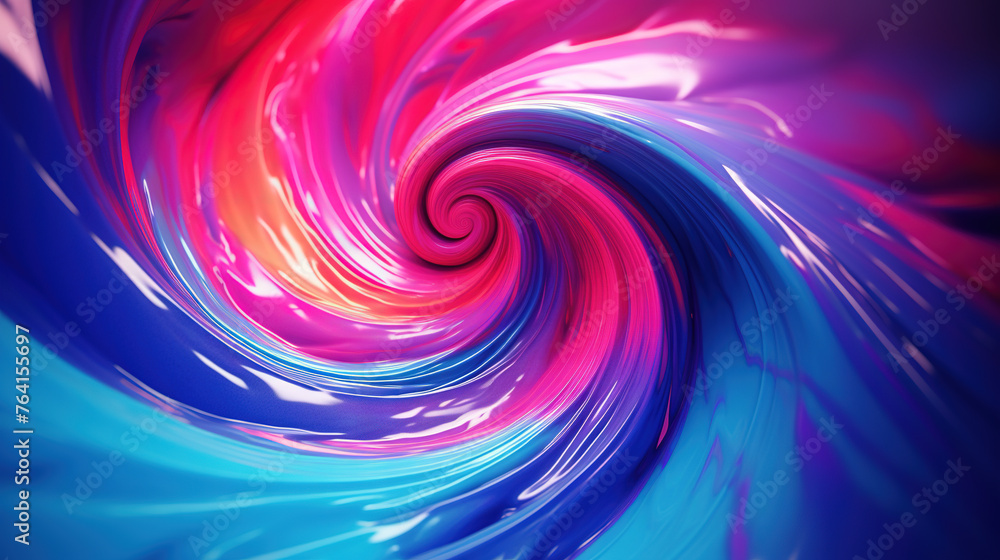 Aufkleber Abstract background with swirl of colors twisting in motion in vivid color vortex.