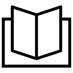 open book icon, simple vector design