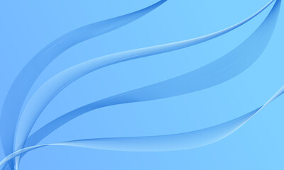 blue smooth lines wave curves with smooth gradient abstract background