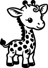 Obraz premium Giraffe Calf