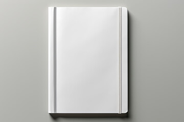 White A4 blank book cover mockup and blank magazine mockup, 3D rendering