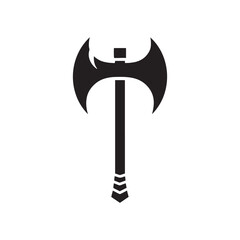 Majestic Halberd Silhouette Spectacle - Illustrating the Grandeur of a Timeless Weapon with Halberd Illustration - Minimally Designed Halberd Vector
