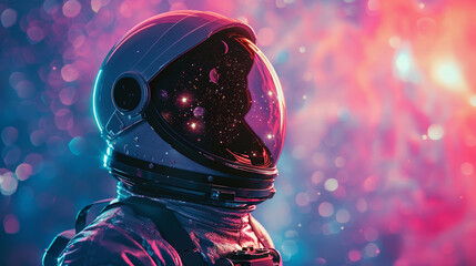 Vapor Wave Style Astronaut