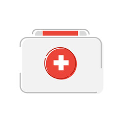 Obraz premium First aid kit icon on isolated background.