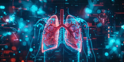 Futuristic 3D Lungs: The Future of Healthcare