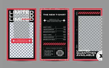 Hype social media post template set. Modern social media post bundle vector, Design editable template for social Template