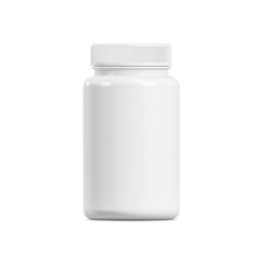 An image of White Bottle Pills isolated on a white background
