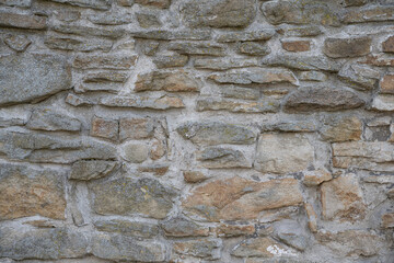 The structure of a hungry wall with stones.