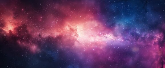 Galaxy Background Realistic Milky Way, Banner , HD Background Images - obrazy, fototapety, plakaty