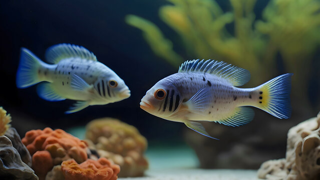Stunning Colourful African Lake Malawi Cichlids
