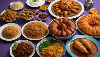 Delicious food for a Ramadan feast