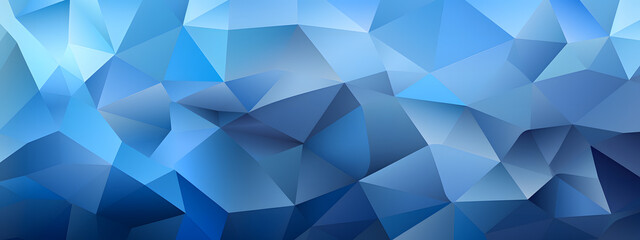 Fototapeta premium Blue background banner with abstract geometric shapes and lines, modern design for corporate presentation or business poster vector illustration