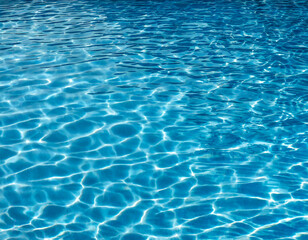 blue water surface swimming pool rippled detail