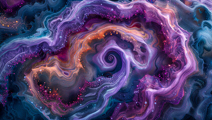 Obraz premium Starry nebula in outer space, abstract galaxy background, universe exploration concept