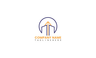 Creative concept logo for construction and service
