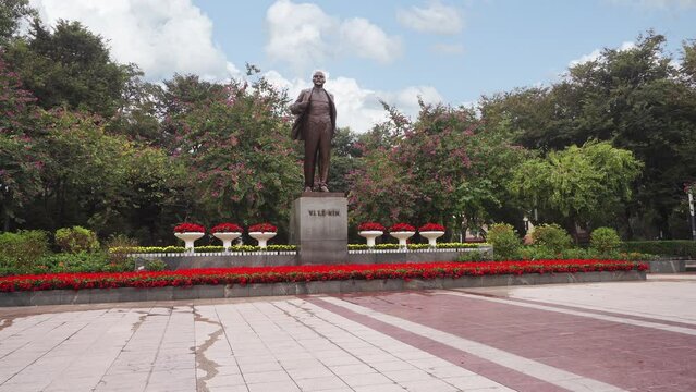 The statue of Lenin in Hanoi, Vietnam