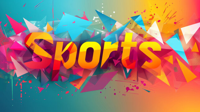 The image shows the word "Sports" in bold letters on a plain background, as if it were a logo for a sports team.
