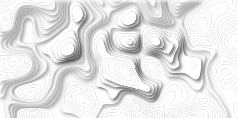 Seamless pattern with lines Topographic map. Geographic mountain relief. Abstract lines background. Contour maps. Vector illustration, Topo contour map on white background, Topographic contour lines.