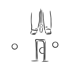 drawing of a croquet mallet