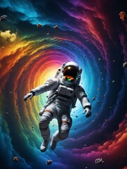 Fototapeta premium astronaut in space