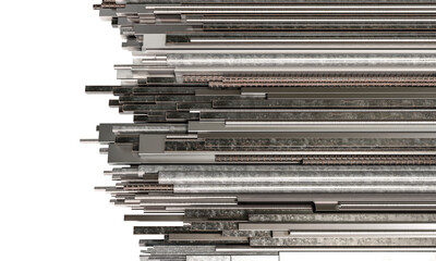 metal beams and structures background